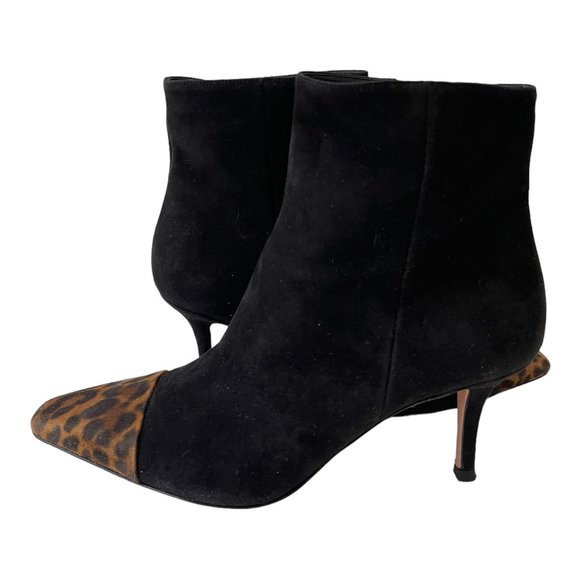 Gianvito Rossi Lucy 70 ankle boot in Suede and animal print Size EU 37, US 7 - Picture 6 of 12